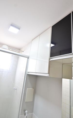 Apartamento para alugar com 80m², 2 quartos e 1 vaga Apartamento para alugar com 80m², 2 quartos e 1 vagaBanheiro Social