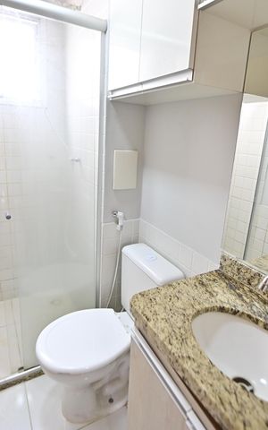 Apartamento para alugar com 80m², 2 quartos e 1 vaga Apartamento para alugar com 80m², 2 quartos e 1 vagaBanheiro Social