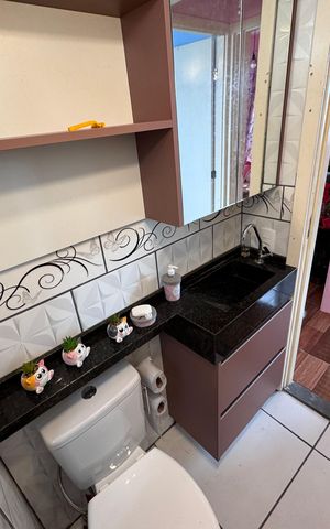 Apartamento à venda com 96m², 2 quartos e 1 vaga Apartamento à venda com 96m², 2 quartos e 1 vagaBanheiro