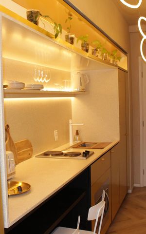 Studio à venda com 22m², 1 quarto e sem vagaCozinha