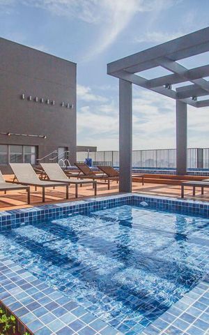 Studio à venda com 24m², 1 quarto e sem vaga Studio à venda com 24m², 1 quarto e sem vagaPiscina
