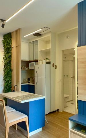 Studio à venda com 40m², 1 quarto e 1 vagaSala