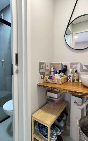 Apartamento para alugar com 31m², 1 quarto e 1 vaga Apartamento para alugar com 31m², 1 quarto e 1 vagaBanheiro