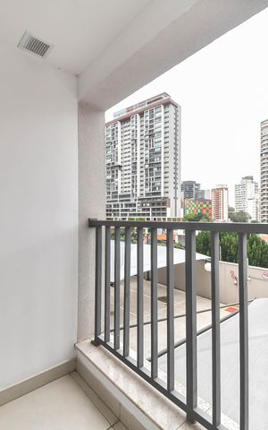 Studio para alugar com 37m², 1 quarto e sem vagaVaranda