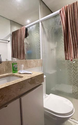 Apartamento à venda com 64m², 3 quartos e 1 vaga Apartamento à venda com 64m², 3 quartos e 1 vagaBanheiro