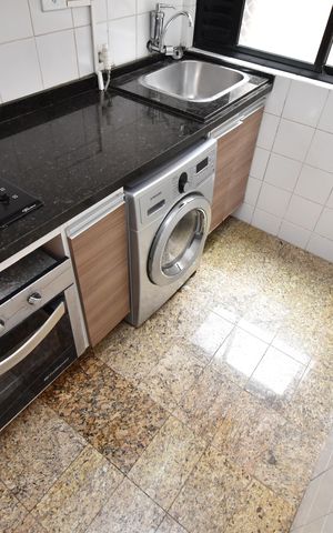 Apartamento para alugar com 89m², 2 quartos e 2 vagasCozinha e Área de Serviço
