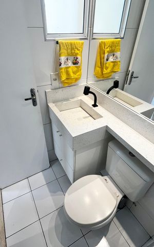 Apartamento para alugar com 50m², 2 quartos e 1 vagaBanheiro Social