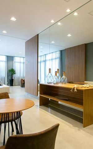 Studio à venda com 26m², 1 quarto e sem vaga