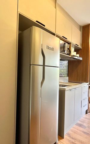 Studio para alugar com 25m², 1 quarto e sem vaga Studio para alugar com 25m², 1 quarto e sem vagaCozinha
