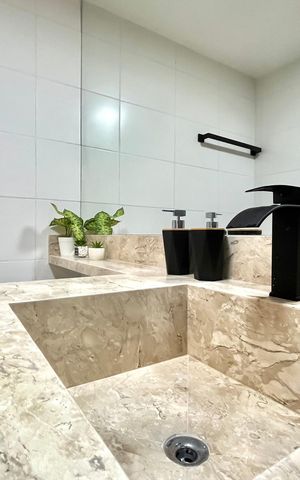 Studio para alugar com 25m², 1 quarto e sem vaga Studio para alugar com 25m², 1 quarto e sem vagaBanheiro Social