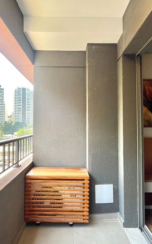 Studio para alugar com 25m², 1 quarto e sem vaga Studio para alugar com 25m², 1 quarto e sem vagaVaranda
