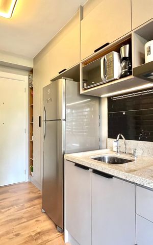 Studio para alugar com 25m², 1 quarto e sem vaga Studio para alugar com 25m², 1 quarto e sem vagaCozinha