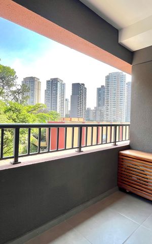 Studio para alugar com 25m², 1 quarto e sem vaga Studio para alugar com 25m², 1 quarto e sem vagaVaranda
