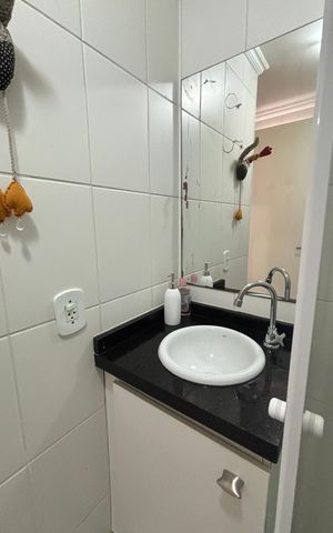 Apartamento à venda com 75m², 3 quartos e 2 vagasBanheiro da Suíte