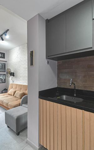 Apartamento à venda com 29m², 1 quarto e 1 vagaCozinha