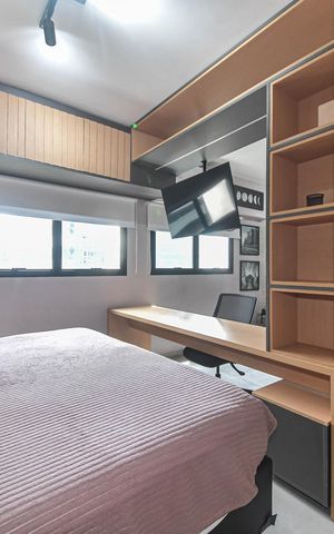 Apartamento à venda com 29m², 1 quarto e 1 vagaQuarto