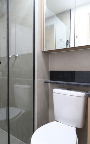 Apartamento à venda com 37m², 2 quartos e sem vagaBanheiro 