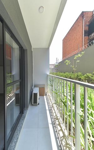 Studio para alugar com 27m², 1 quarto e sem vagaVaranda