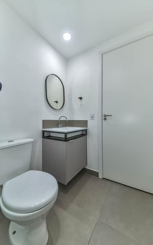 Studio para alugar com 27m², 1 quarto e sem vagaBanheiro