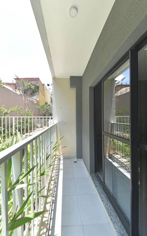 Studio para alugar com 27m², 1 quarto e sem vagaVaranda