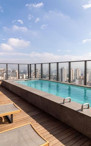 Studio à venda com 29m², 1 quarto e sem vaga Studio à venda com 29m², 1 quarto e sem vagaÁrea comum - Piscina