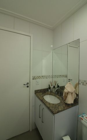 Apartamento à venda com 102m², 3 quartos e 2 vagasBanheiro Social