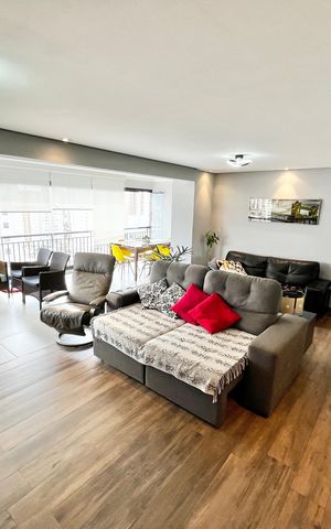 Apartamento à venda com 140m², 3 quartos e 2 vagas Apartamento à venda com 140m², 3 quartos e 2 vagasSala