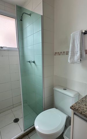Apartamento à venda com 85m², 3 quartos e 2 vagas Apartamento à venda com 85m², 3 quartos e 2 vagasBanheiro da Suíte