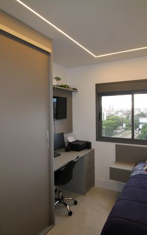 Apartamento à venda com 104m², 3 quartos e 2 vagasQuarto 3