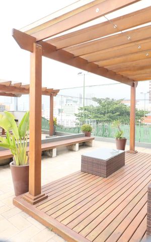 Apartamento à venda com 170m², 4 quartos e 2 vagasÁrea comum - Churrasqueira aberta