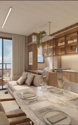 Apartamento à venda com 52m², 1 quarto e 1 vaga