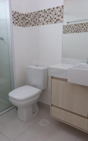 Apartamento à venda com 105m², 3 quartos e 2 vagasBanheiro da Suíte
