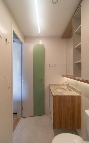 Studio à venda com 28m², 1 quarto e sem vaga Studio à venda com 28m², 1 quarto e sem vagaBanheiro