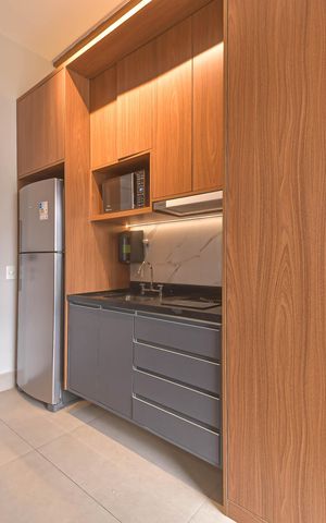 Studio à venda com 25m², 1 quarto e sem vagaCozinha