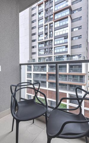 Studio à venda com 25m², 1 quarto e sem vagaVaranda