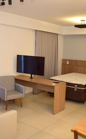 Studio para alugar com 42m², 1 quarto e 1 vagaSala/Quarto