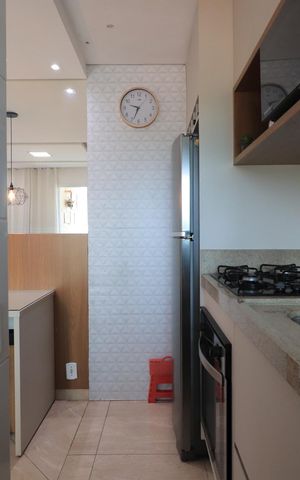 Apartamento à venda com 46m², 2 quartos e 1 vagaCozinha e Área de Serviço