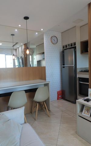 Apartamento à venda com 46m², 2 quartos e 1 vagaSala