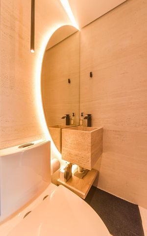 Apartamento à venda com 76m², 1 quarto e 1 vagaBanheiro Social