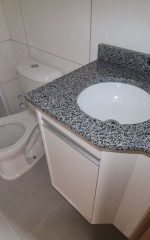 Apartamento para alugar com 106m², 2 quartos e 1 vagaBanheiro da Suíte