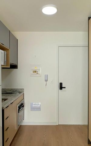 Studio para alugar com 25m², 1 quarto e sem vaga Studio para alugar com 25m², 1 quarto e sem vagaCozinha