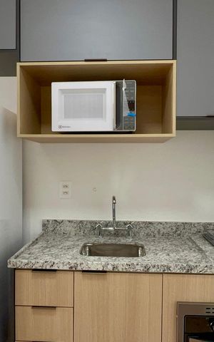 Studio para alugar com 25m², 1 quarto e sem vaga Studio para alugar com 25m², 1 quarto e sem vagaCozinha