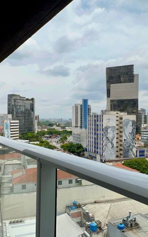 Studio para alugar com 25m², 1 quarto e sem vaga Studio para alugar com 25m², 1 quarto e sem vagaVaranda