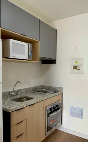 Studio para alugar com 25m², 1 quarto e sem vaga Studio para alugar com 25m², 1 quarto e sem vagaCozinha
