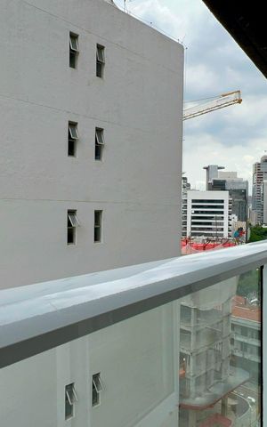 Studio para alugar com 25m², 1 quarto e sem vaga Studio para alugar com 25m², 1 quarto e sem vagaVaranda