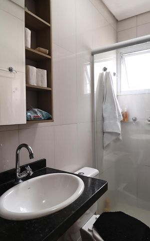 Apartamento à venda com 64m², 2 quartos e 1 vaga Apartamento à venda com 64m², 2 quartos e 1 vagaBanheiro da Suíte