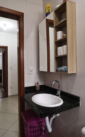 Apartamento à venda com 64m², 2 quartos e 1 vaga Apartamento à venda com 64m², 2 quartos e 1 vagaBanheiro da Suíte