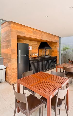 Studio à venda com 26m², 1 quarto e sem vaga Studio à venda com 26m², 1 quarto e sem vagaChurrasqueira