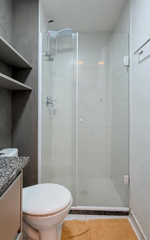 Studio à venda com 26m², 1 quarto e sem vaga Studio à venda com 26m², 1 quarto e sem vagaBanheiro
