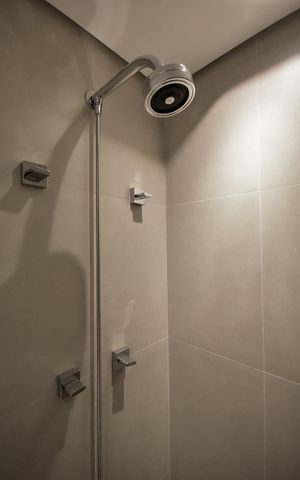 Apartamento para alugar com 142m², 2 quartos e 2 vagasChuveiro da Suíte 1